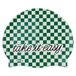 Fisura Badmuts groen en wit "Take it Easy" Origineel Unisex van zachte siliconen, elastisch en comfortabel, grappig zomeraccessoire
