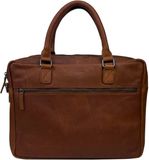 DSTRCT Preston Park Laptoptas - 15.6 inch - Leer - Cognac