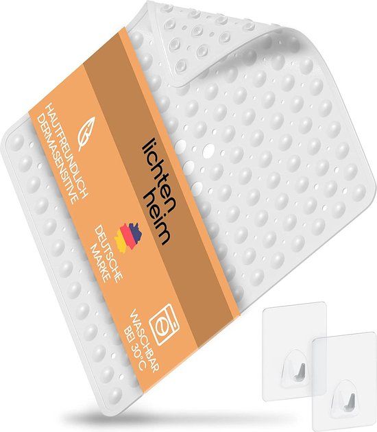 Lichtenheim Sensitive Douchemat - 53x53cm - Wit - Antislip - Wasbaar