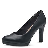 Tamaris Dames Pumps 1-22426-41 Zwart Synthetisch Blokhak 8 cm en hoger Ronde neus 35 EU