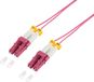 LogiLink Glasvezel Patchkabel LC-Duplex OM4 0,5m Roze