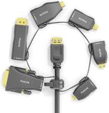 PureLink IQ-AR210 tussenstuk voor kabels 6 x HDMI Zwart, Goud