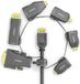 PureLink IQ-AR210 tussenstuk voor kabels 6 x HDMI Zwart, Goud