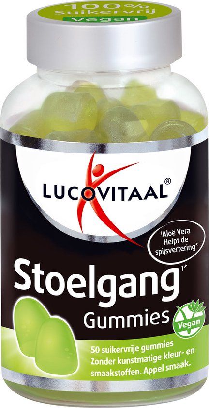 Lucovitaal Gummies Stoelgang - 50 Gummies - Appel - Vegan
