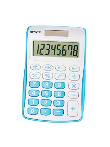 Genie 120 B 8-cijferige rekenmachine (blauw)