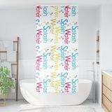 Maison Exclusive - Rideau de douche avec caisse intégrée, dimensions 100x240 cm, largeur du tissu 96 cm