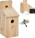 Relaxdays Nestkastje bouwpakket - Hout - Lichtbruin - 17 x 11.5 x 29.5 cm