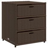 VidaXL Tuinkast 55x59x69 cm poly rattan bruin