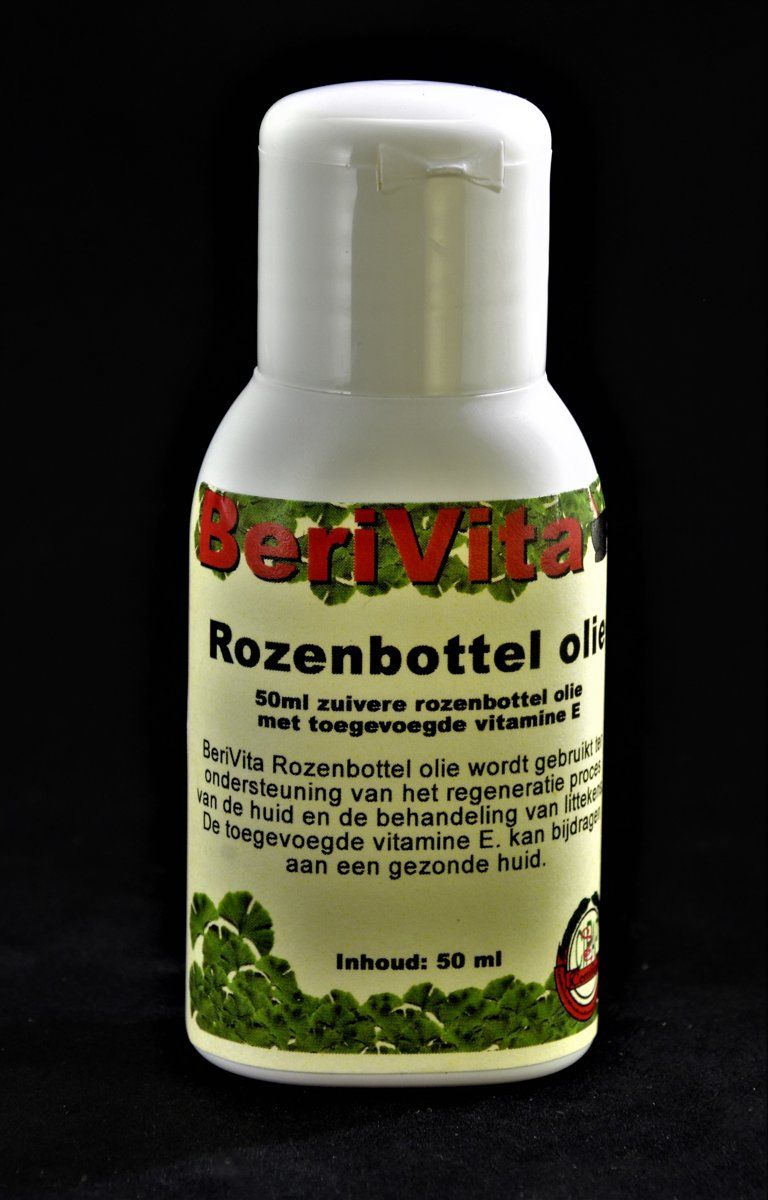 Berivita Rozenbottel Olie Puur & Koudgeperst 50ml 100% natuurlijk krachtig & puur