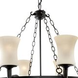 Searchlight Cartwheel - Kroonluchter - 8 lichts - Zwart