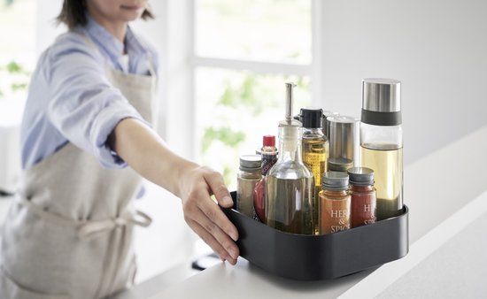 Yamazaki Tower Draaiend Opbergrek - Zwart