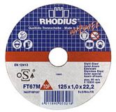 RODAC Inox doorslijpschijven per 10 stuks - 100x1,60mm