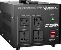Anbull DT- 2000 W Spanningsomvormer Ringkerntransformator, 110V naar 230V, Stap Up Down Converter