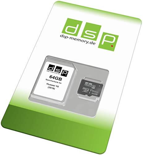 DSP Memory 64 GB geheugenkaart (klasse 10) voor Huawei Y6 (2018)