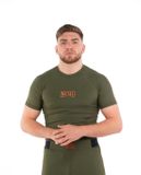 RASHGUARD Metal Boxe Rashguard Performance Olijf Groen XXL