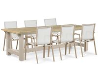 Lifestyle Garden Furniture Lifestyle Fiora/San Francisco 260x100 cm dining tuinset 7-delig