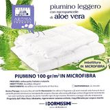 Caleffi Licht donsjack van Aloë Vera van polyester, eenheidsmaat voor tweepersoonsbed