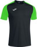 Joma Academy IV Shirt Korte Mouw Kinderen - Zwart / Fluo Groen | Maat: 164