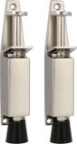 AMIG Deurvastzetter - 2x - 120 x 25mm - 28mm slag - voetbediening - argent - verrouillage de porte