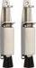 AMIG Deurvastzetter - 2x - 120 x 25mm - 28mm slag - voetbediening - argent - verrouillage de porte