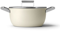 SMEG CSF2412CRM Braadpan - Jaren 50 - Crème