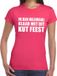 Bellatio Decorations Shoppartners Bv Ik ben helemaal klaar met dit kutfeest dames shirt roze - Dames feest t-shirts L