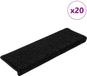 vidaXL - Trapmatten - 20 stuks - 65x21x4 cm - Zwart - Rechthoekige Rand