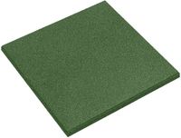 vidaXL Valbescherming Tegels Groen 50 x 50 cm Rubber