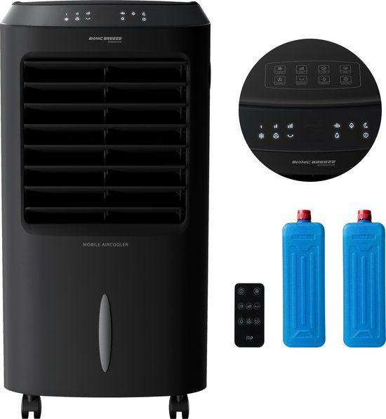 JAP Appliances Edmonton 4-in-1 Aircooler - Black - With Remote Control and Timer