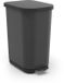 Rotho Orbe pedaalemmer - prullenbak 40L - BPA vrij - Carbon Grafix