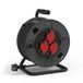 SIMON Professionele verlengkabel 40 meter H05RR-F 3G1,5MM2 3 stopcontacten 16A 250~ zwart/rood Simon