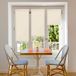 Blindecor Ara Lichtdoorlatend rolgordijn linnen, Easy Fix, Beige, 87 x 180 cm