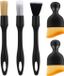 Set de brosses de voiture sans marque - Brosses de detailing - Nettoyage de voiture - Jeu de 5 - Différentes tailles - Noir