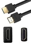 RS PRO HDMI-kabel A HDMI-stekker B HDMI-stekker, 7,5 m, zwart