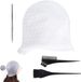 OEM Shenzhen Haorui Industrial Technology Co., Ltd. Herbruikbaar Highlight-kapje Siliconen Highlight-kapset met Haarhaak