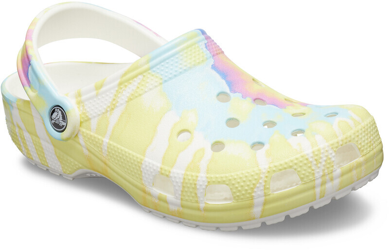 Crocs Classic Tie Dye Graphic Clogs, white/multi