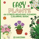 +50 Stress-Relieving Flowers Coloring Book
