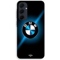 BMW Coque Pour Samsung galaxy A35 Logo BMW noir et bleu brillant Maniacase