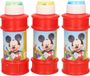 Disney Mickey Mouse bellenblaas - 3x - met spelletje - 175 ml - voor kinderen