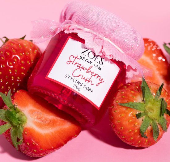 ZOËS Brow Jam Styling Soap Strawberry Crush - Roze - 30 ml