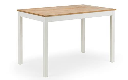 Julian Bowen Coxmoor Rechthoekige eettafel - Wit & Eiken - 118 x 75