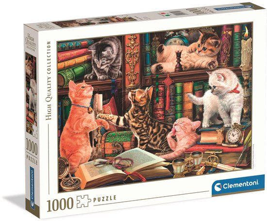 Top1Toys Clementoni Legpuzzel Curious Whiskers - 1000 Stukjes