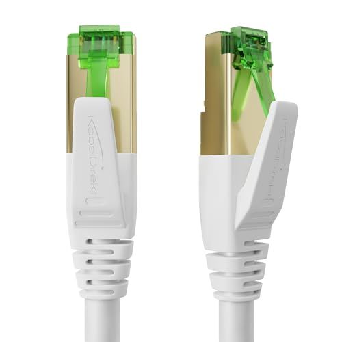 KabelDirekt Cat 7 Ethernet Kabel 10Gbit/s – 3m, wit
