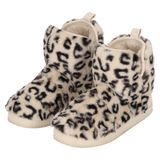 Apollo pantoffels met panterprint beige