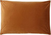Essix Gatsby Effen kussenhoes van velours 40 x 60 cm Roodbruin