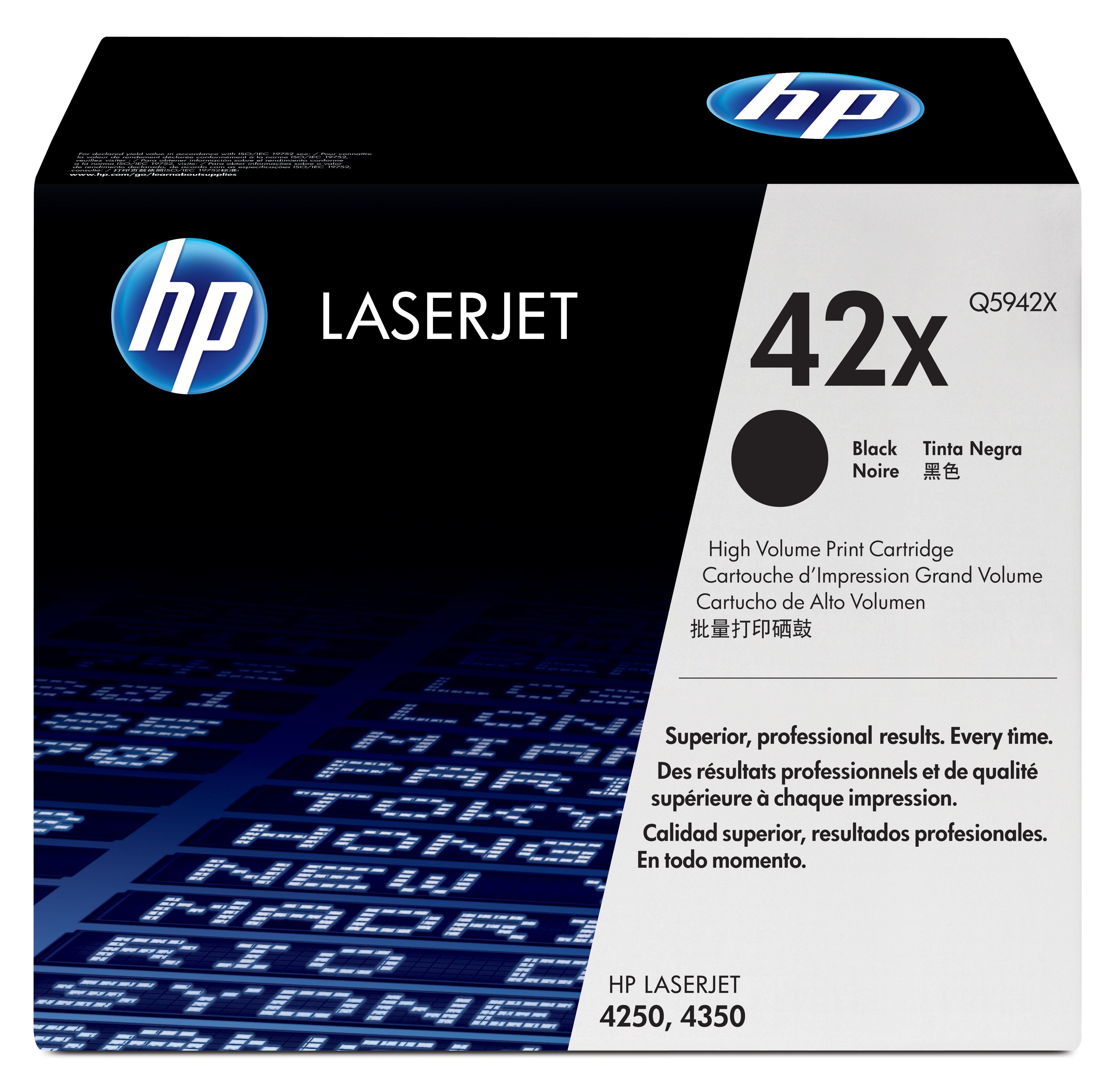 HP 42X High Yield Black Original LaserJet Toner Cartridge