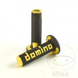Domino Off Road Handvatten A360 Zwart en Geel voor Motorcross TT