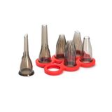 De Buyer GARNIR set: 6 Tritan-spuitmonden met houder
