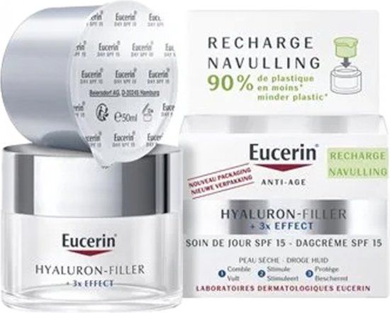 Eucerin Hyaluron-Filler Dagcrème SPF15 Navulling 50ml - Navulling
