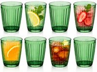 Cosy&Trendy Cosy Moments Drinkglazen Rituals - waterglazen - groen transparant - glas - set 8x stuks - 320 ml
